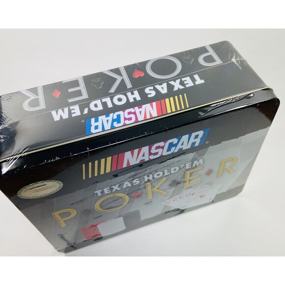 Board Game Nascar Poker Game Texas Hold'me Tin Box New Sealed 2015 - Picture 3 of 4
